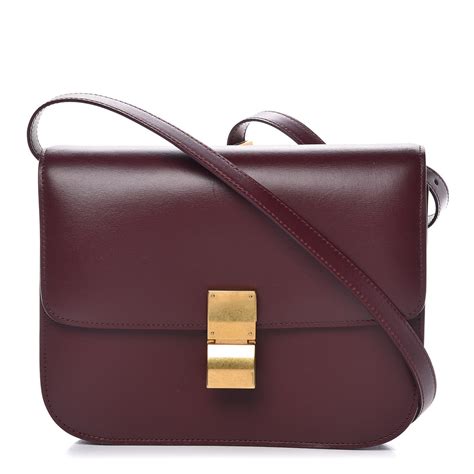 celine box maroon|Celine purse bag.